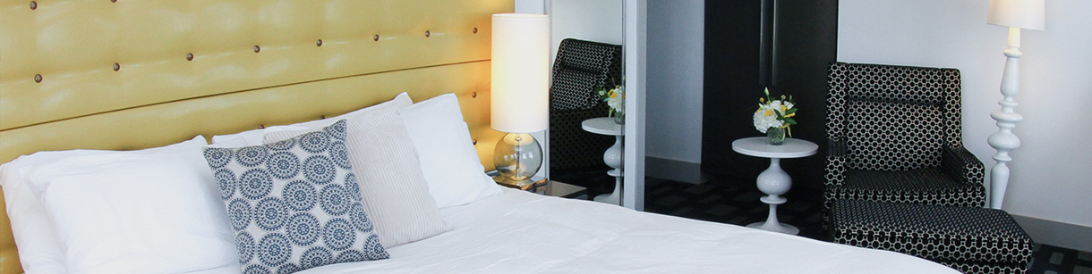 Bedroom with Sofa and Bed Lamp